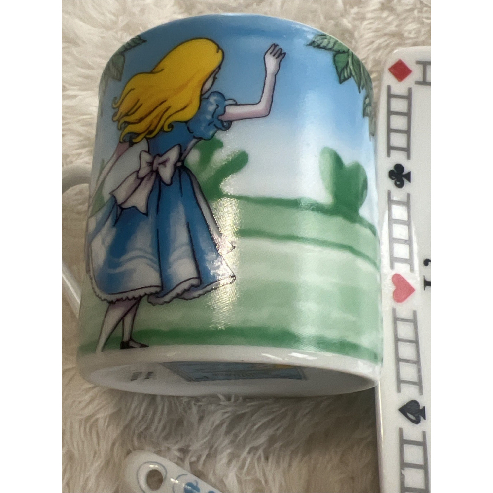 2010 Alice In Wonderland Tea Party 2 Teacups, Saucers, Spoons By Paul Cardew - Picture 16 of 16
